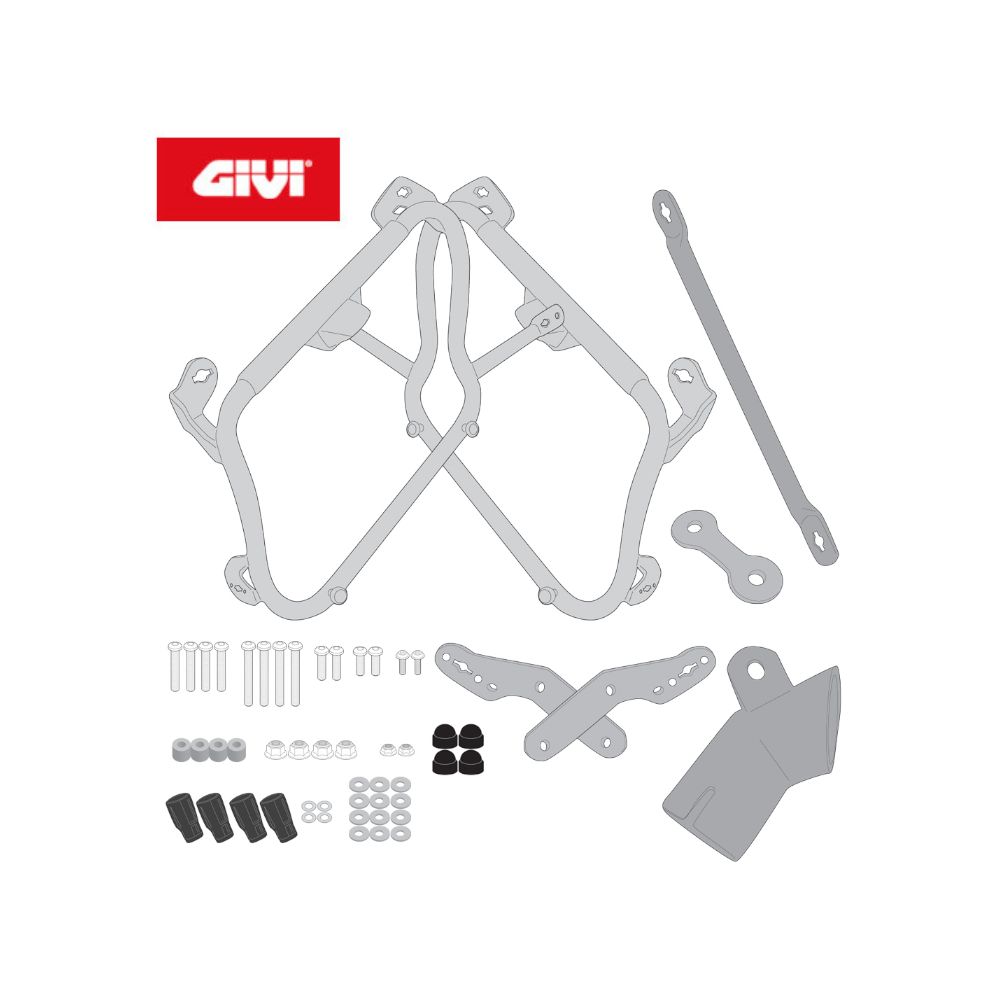 GIVI Portavaligie laterale per valigie V35 - V37 MONOKEY SIDE per HONDA FORZA 750 2021 / 2023