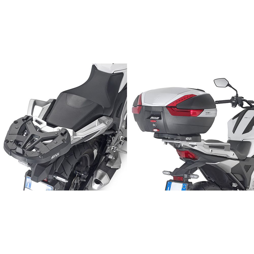 GIVI Attacco posteriore per bauletto MONOKEY - MONOLOCK per portapacchi originale HONDA NC 750 X 2021 / 2023