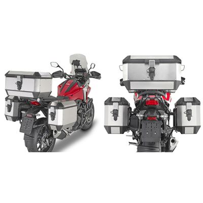 GIVI Portavaligie laterale PL ONE-FIT per valigie MONOKEY per HONDA NC 750 X 2021 / 2023