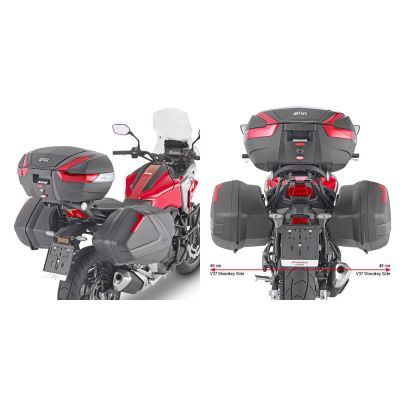 GIVI Portavaligie laterale per valigie V35 - V37 MONOKEY SIDE per HONDA NC 750 X 2021 / 2023