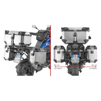 GIVI PLO5143CAM Portavaligie laterale PL ONE-FIT configurato per valigie MONOKEY CAM-SIDE Trekker Outback per BMW R 1300 GS 2024