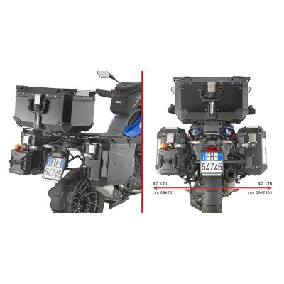 GIVI Portavaligie laterale PL ONE-FIT lato destro scantonato per valigie MONOKEY CAM-SIDE Trekker Outback BMW R 1300 GS 2024