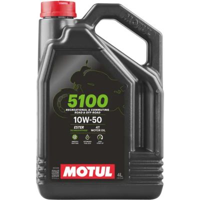 MOTUL 5100 4T 10W-50 TECHNOSYNTHES - Lubrificante Olio Motore 4 Litri