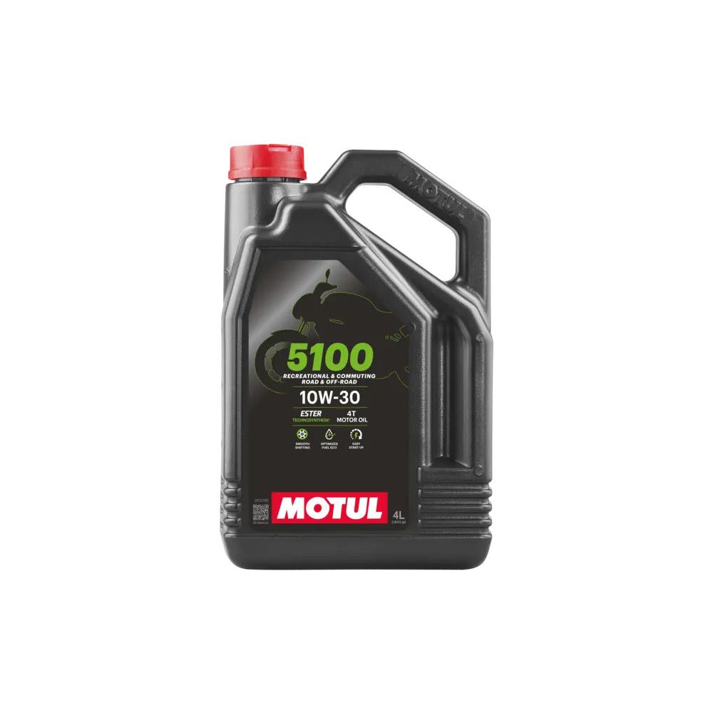 MOTUL 5100 4T 10W-30 TECHNOSYNTHESE - Lubrificante Olio Motore 4 Litri