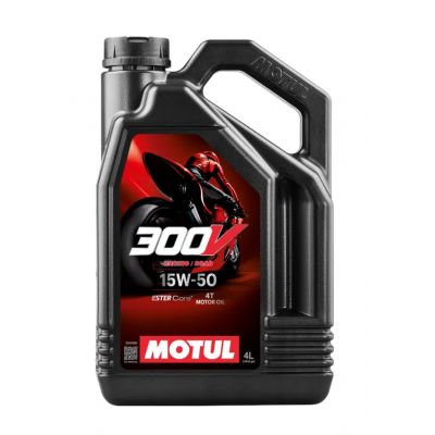 MOTUL 300V 4T FACTORY LINE ROAD RACING 15W-50 - Lubrificante Olio Motore 4 Litri