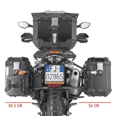 GIVI Portavaligie laterale PL ONE-FIT per valigie MONOKEY CAM-SIDE Trekker Outback per KTM ADVENTURE 790 2023 - SMT 890 2023