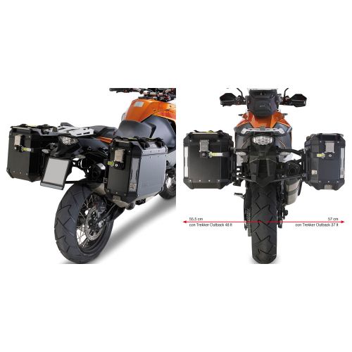 GIVI PL7705CAM Portavaligie laterale per valigie MONOKEY CAM-SIDE Trekker Outback per KTM ADVENTURE 1050 / 1090 / 1190 / 1290