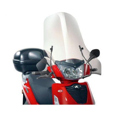 GIVI 137A Parabrezza trasparente con attacchi per KYMCO PEOPLE S 50-125-200 2005 / 2015