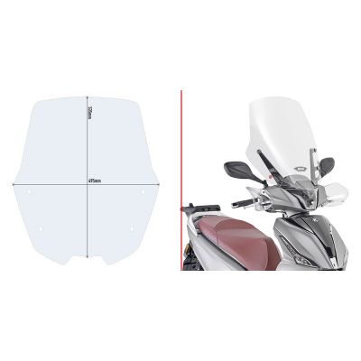 GIVI D6113ST Parabrezza trasparente per KYMCO PEOPLE S 125-150-200 2020 / 2023