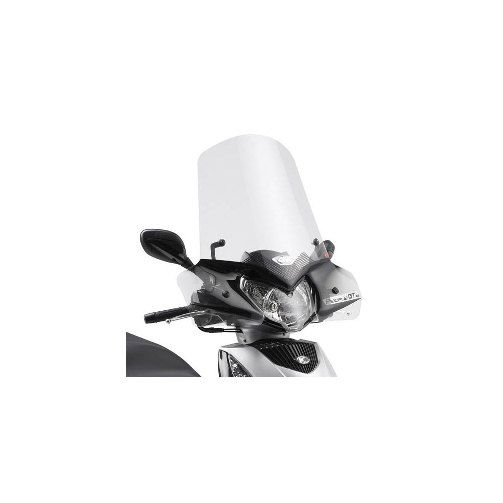 GIVI 443A Parabrezza trasparente con attacchi per KYMCO PEOPLE GTi 125-200-300 2010 / 2020