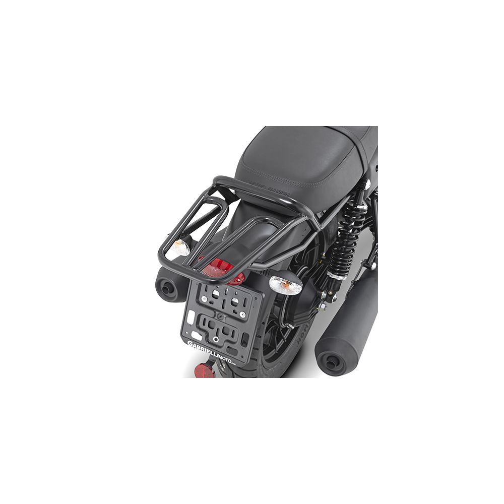 GIVI Attacco posteriore nero lucido per bauletto MONOKEY - MONOLOCK per GUZZI V7 III STONE / SPECIAL 2017 / 2020