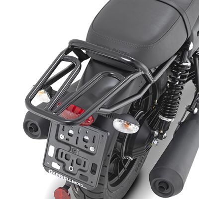 GIVI Attacco posteriore nero lucido per bauletto MONOKEY - MONOLOCK per GUZZI V7 III STONE / SPECIAL 2017 / 2020