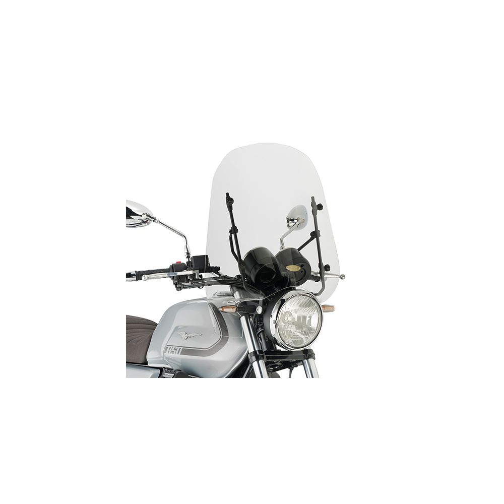 GIVI 8206A Parabrezza trasparente con attacchi per GUZZI V7 850 STONE / SPECIAL 2021 / 2023