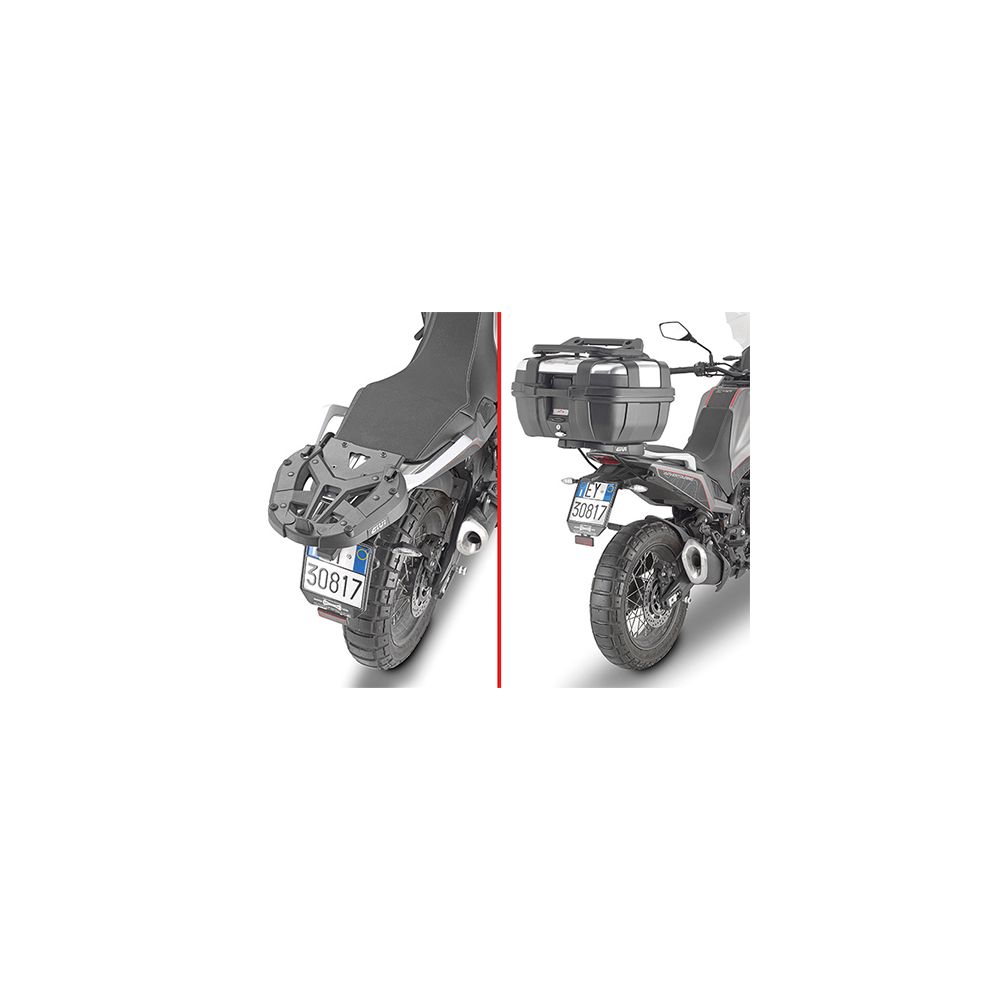 GIVI SR9350 Attacco posteriore specifico per bauletto MONOKEY - MONOLOCK per MORINI X-CAPE 650 2021 / 2023