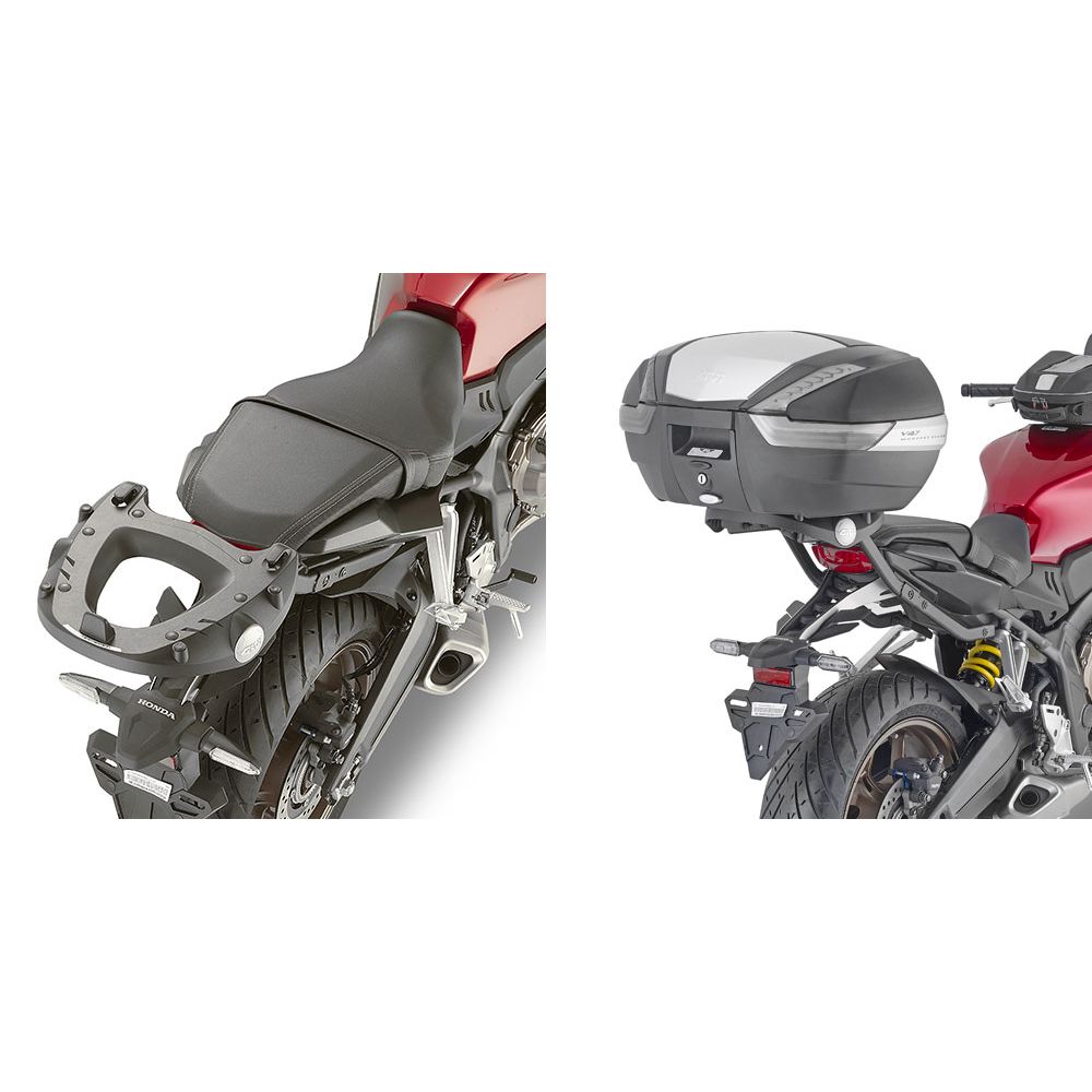 GIVI SR1208 Attacco posteriore per bauletto MONOKEY per HONDA CB 650 R 2021 / 2024 - CBR 650 R 2021 / 2023