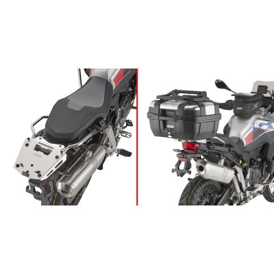 Attacco posteriore in alluminio per bauletto GIVI MONOKEY per BMW F 850 GS ADVENTURE 2019 / 2023 - F 900 GS ADVENTURE 2024