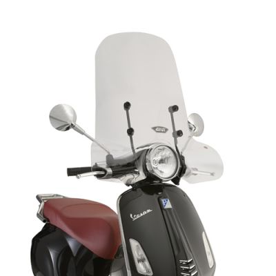 GIVI 5608A Parabrezza trasparente con attacchi per PIAGGIO VESPA Primavera / Sprint 50-125-150 2014 / 2023