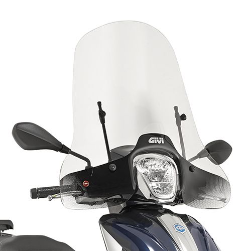 GIVI 5612A Parabrezza trasparente con attacchi per PIAGGIO Medley 125-150 2016 / 2019