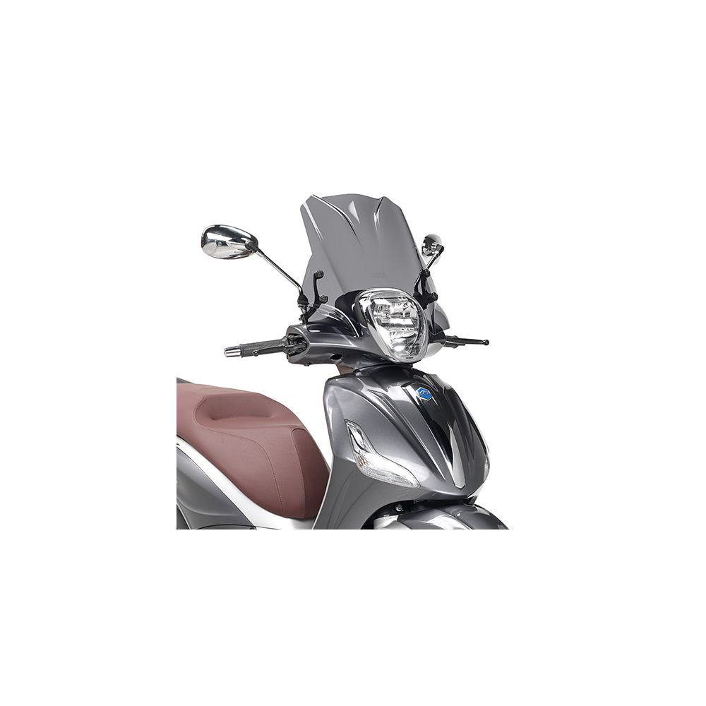 GIVI 5606S Parabrezza fumè con attacchi per PIAGGIO Beverly 125ie-300ie-350 2010 / 2020