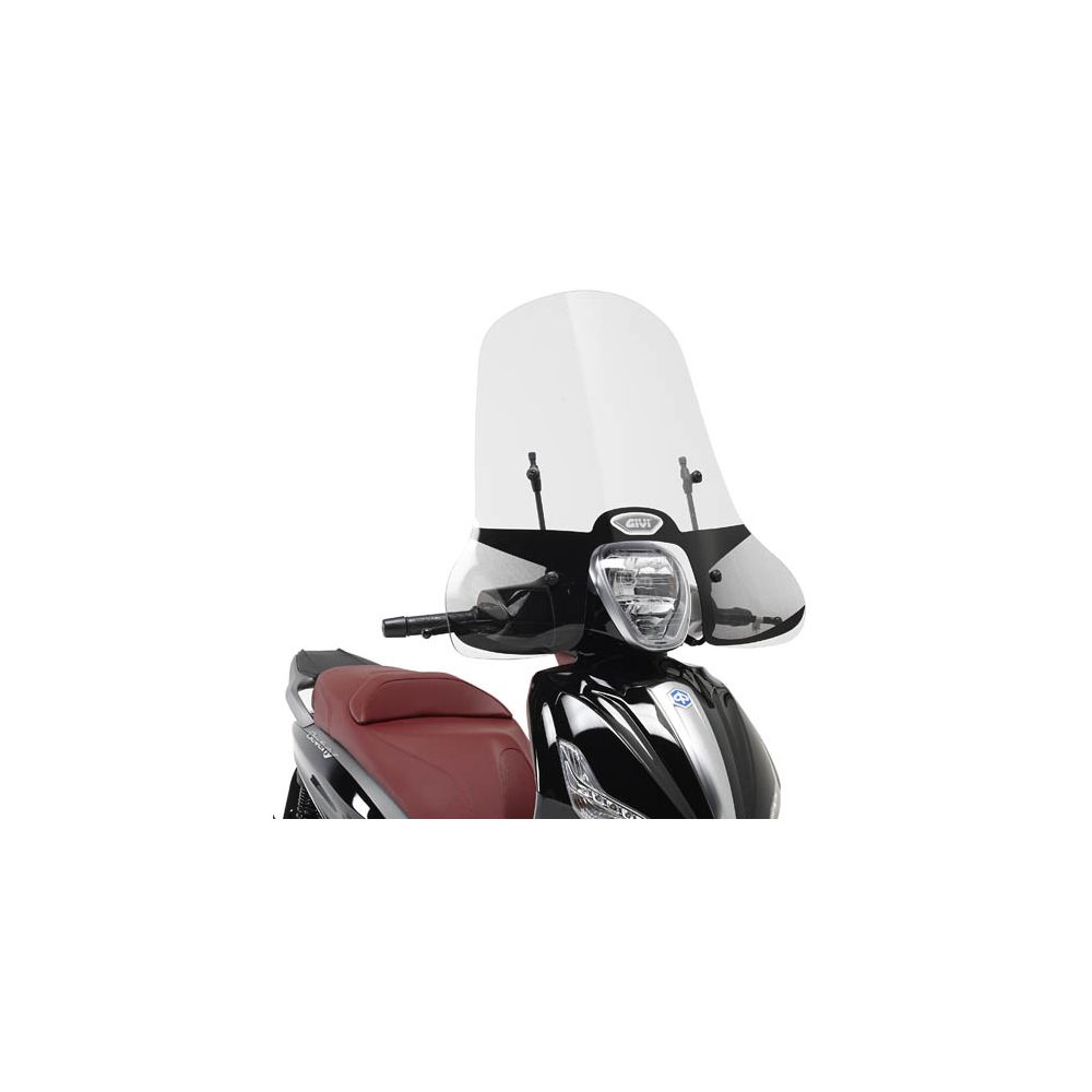 GIVI 5606A Parabrezza trasparente con attacchi per PIAGGIO Beverly 125ie-300ie-350 2010 / 2020