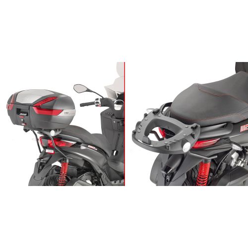 GIVI SR5600 Attacco posteriore per bauletto MONOKEY per PIAGGIO Mp3 Yourban 125-300 2011 / 2018 - Mp3 300 HPE 2019 / 2023