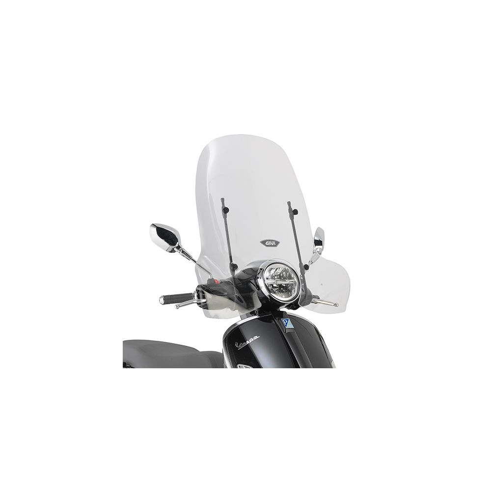 GIVI 104A Parabrezza trasparente con attacchi per PIAGGIO Vespa GTS 125-300 Super 2023