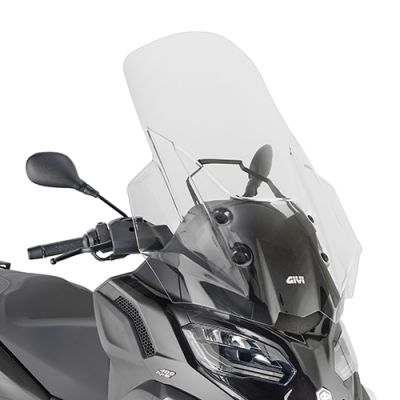 GIVI D5619ST Parabrezza trasparente per PIAGGIO MP3 HPE 400-400 Sport - 530 Exclusive 2022 / 2023