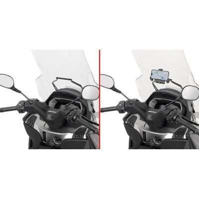 GIVI FB5619 Traversino dietro cupolino per installare porta GPS-smartphone per PIAGGIO MP3 400 HPE/Sport - 530 Exclusive 2022/23