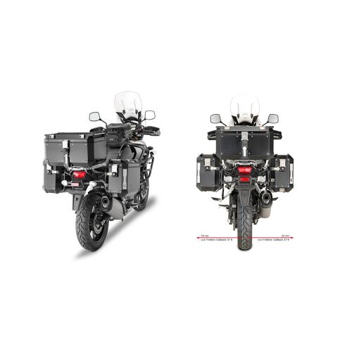 GIVI PL3105CAM Portavaligie laterale per valigie MONOKEY CAM-SIDE Trekker Outback per SUZUKI V-STROM 1000 2014 / 2019