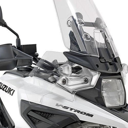 GIVI DF3117 Coppia di deflettori paramani fissi trasparenti specifici per SUZUKI V-STROM 1050 / XT / DE 2020 / 2023