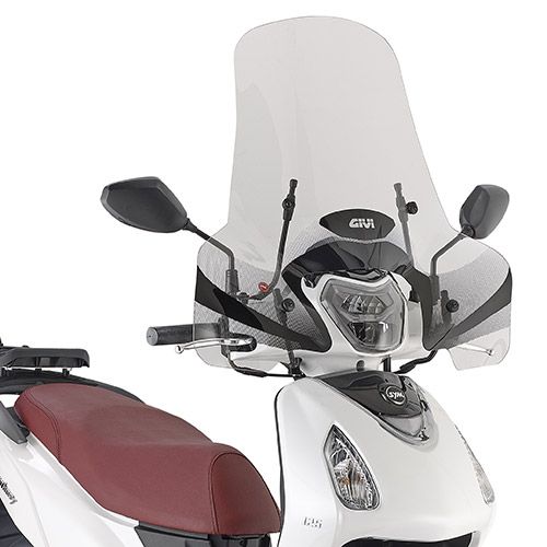 GIVI 7057A Parabrezza trasparente con attacchi per SYM symphony 125 euro 5 2021 / 2023