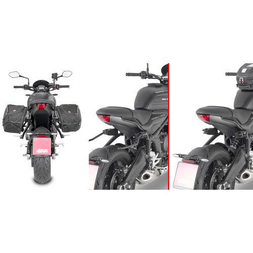 GIVI TR6419 Telaietti specifici REMOVE-X a sgancio rapido per borse soffici laterali per TRIUMPH TRIDENT 660 2021 / 2023