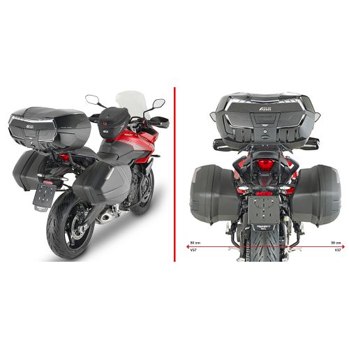 GIVI PLX6421 Portavaligie laterale per valigie V35 - V37 MONOKEY SIDE per TRIUMPH TIGER SPORT 660 2022 / 2023