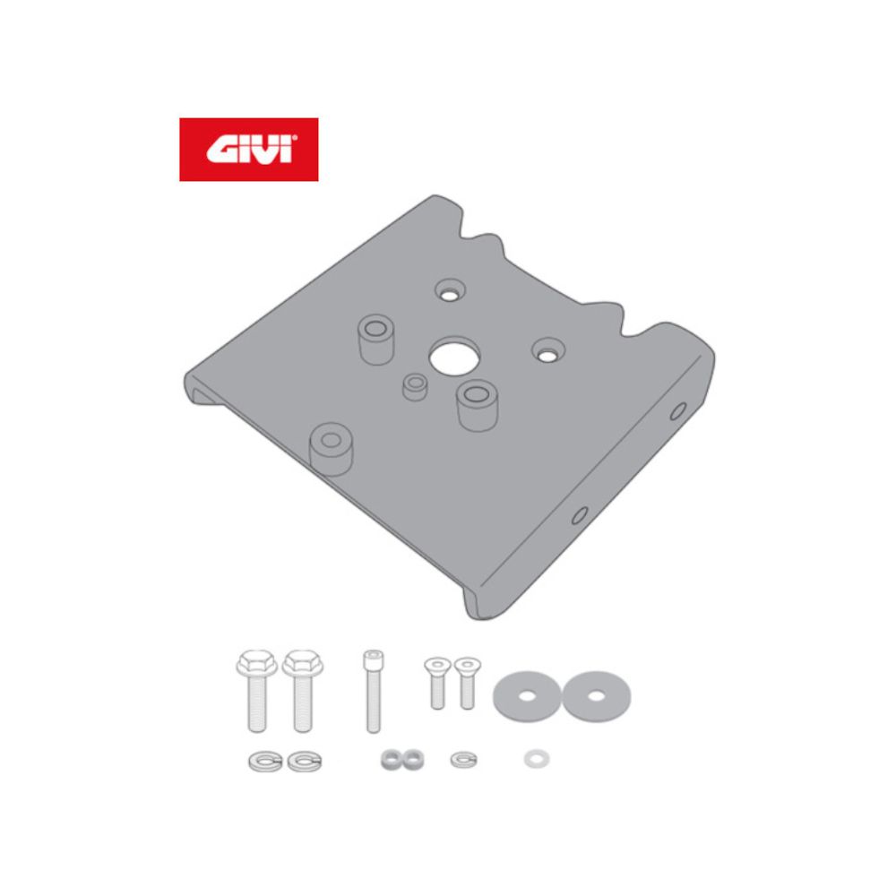 GIVI 6421KIT Kit per montare portavaligie laterali PLO6421MK-PLO6421CAM–PLX6421 senza attacco per bauletto posteriore 6421FZ