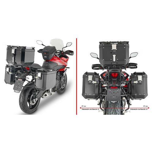 GIVI PLO6421CAM Portavaligie laterale per valigie MONOKEY CAM-SIDE Trekker Outback per TRIUMPH TIGER SPORT 660 2022 / 2023