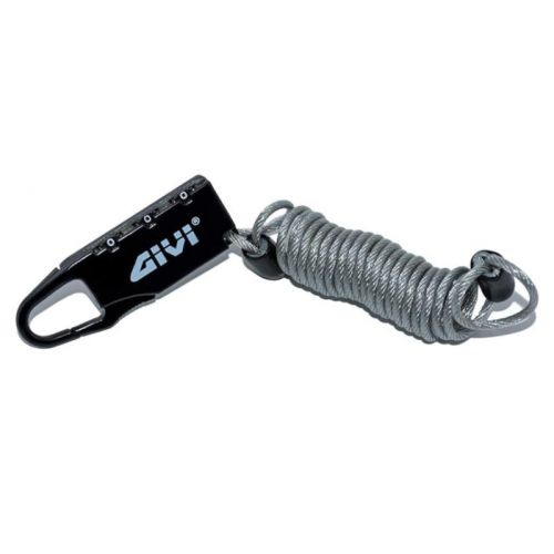 GIVI S221 Lucchetto a cavo per borse morbide, con chiusura a combinazione