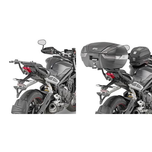 GIVI 6412FZ Attacco posteriore per bauletto MONOKEY - MONOLOCK per Triumph STREET TRIPLE 765 2017 / 2020