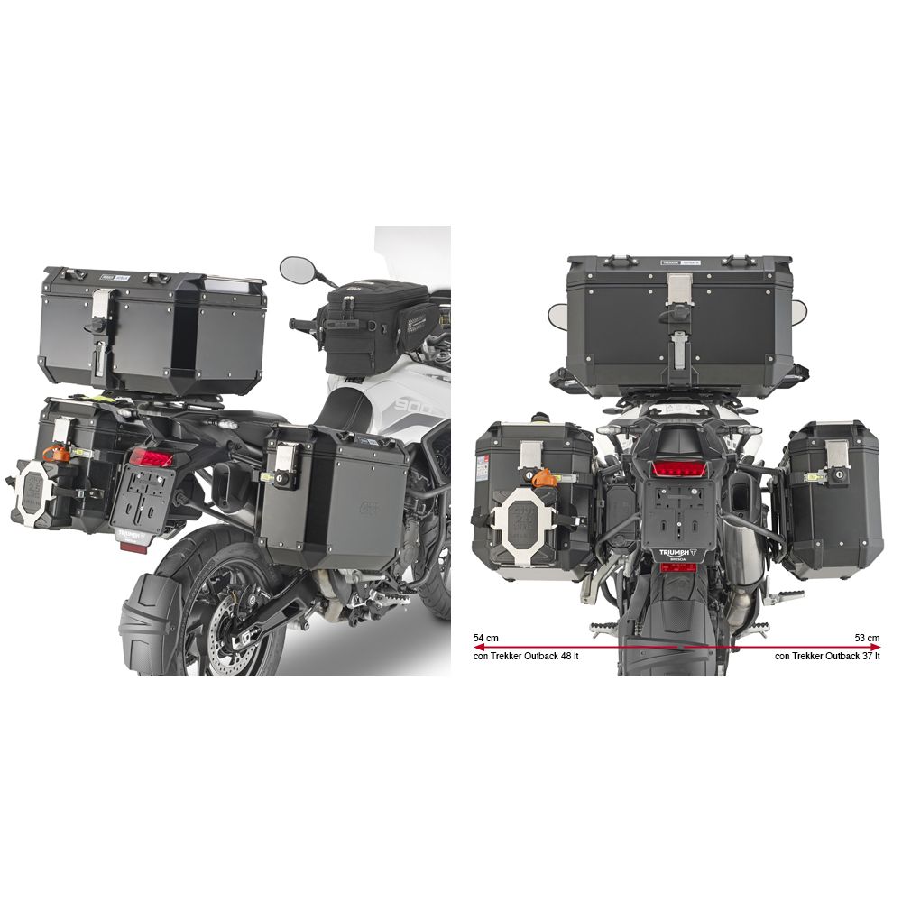 GIVI PLO6425CAM Portavaligie laterale PL ONE-FIT per valigie MONOKEY® CAM-SIDE Trekker Outback