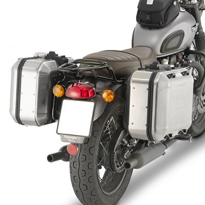 GIVI PL6410 Portavaligie laterale per valigie MONOKEY - RETRO FIT per TRIUMPH BONNEVILLE T100 2017/22 - BONNEVILLE T120 2016/23