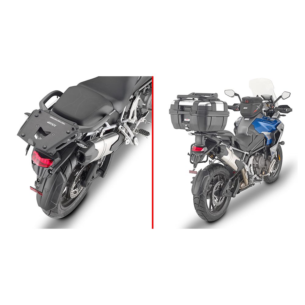 GIVI SRA6422 Attacco posteriore in alluminio per bauletto MONOKEY per TRIUMPH TIGER 1200 2022 / 2023