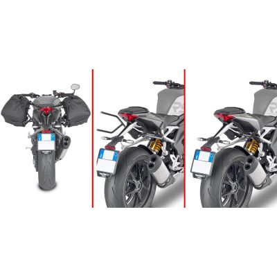 GIVI TR6420 Telaietti REMOVE-X sgancio rapido per borse soffici laterali per TRIUMPH SPEED TRIPLE 1200 RS 2021 / 2023