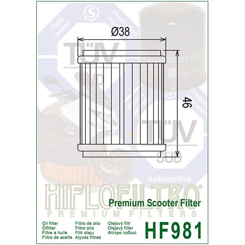 HIFLO FILTRO OLIO HF981