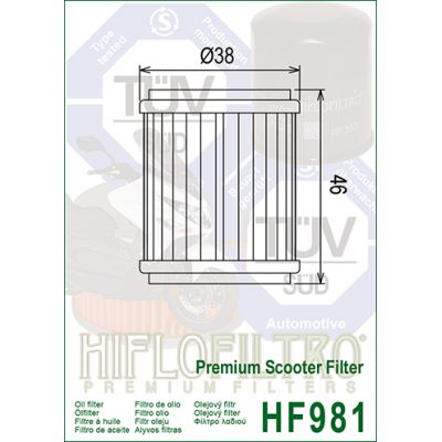 HIFLO FILTRO OLIO HF981