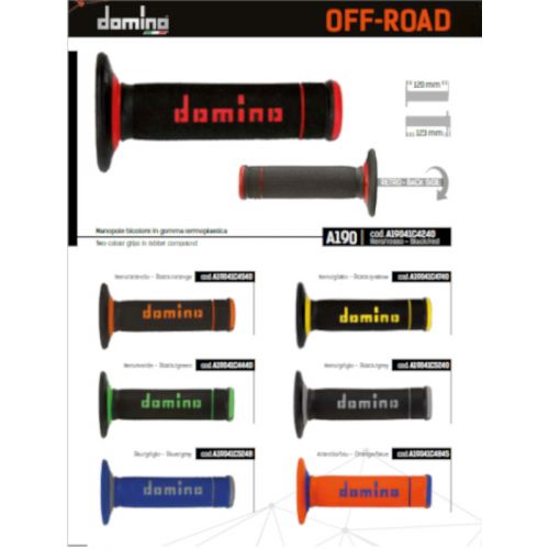 DOMINO A190 OFF ROAD X-TREME coppia manopole - vari colori