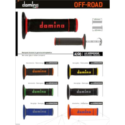 DOMINO A190 OFF ROAD X-TREME coppia manopole - vari colori