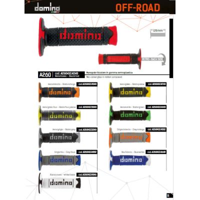 DOMINO A260 OFF ROAD coppia manopole - vari colori