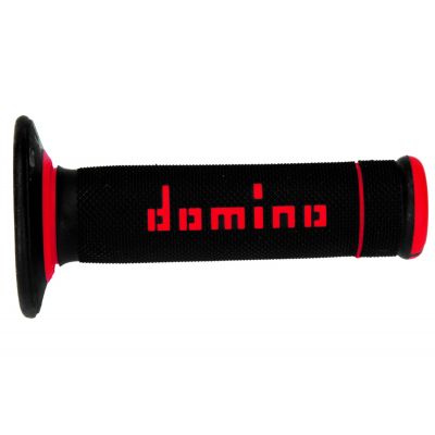 DOMINO A020 OFF-ROAD coppia manopole nero rosso