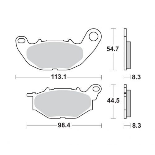 BRAKING 968SM1 coppia pastiglie freno anteriore SM1