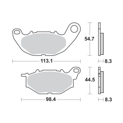 BRAKING 968SM1 coppia pastiglie freno anteriore SM1