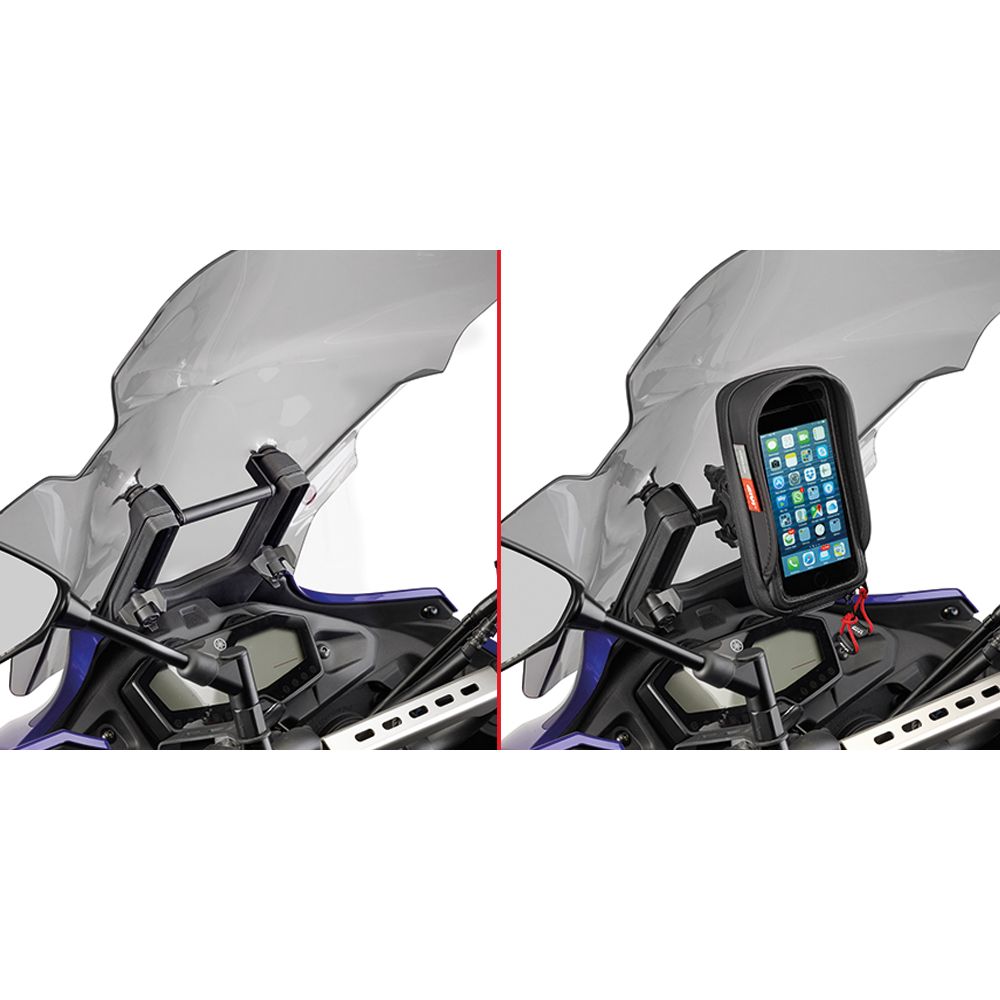 GIVI FB2130 Traversino dietro cupolino per installare porta smartphone e GPS per YAMAHA TRACER 700 2016 / 2019